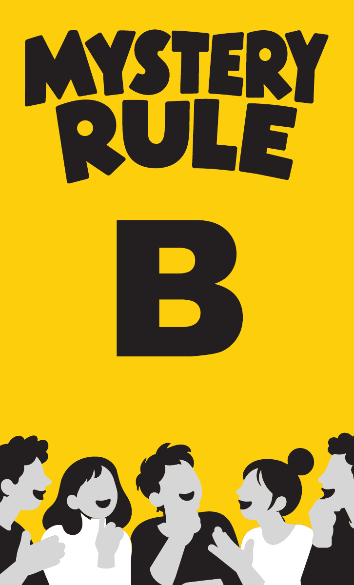 MYSTERY RULEのお題カードの表面